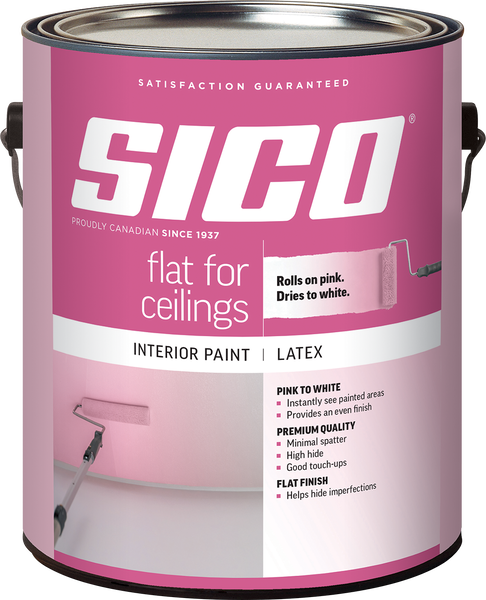 Cancut of SICO® Pink to White Interior Ceiling Paint