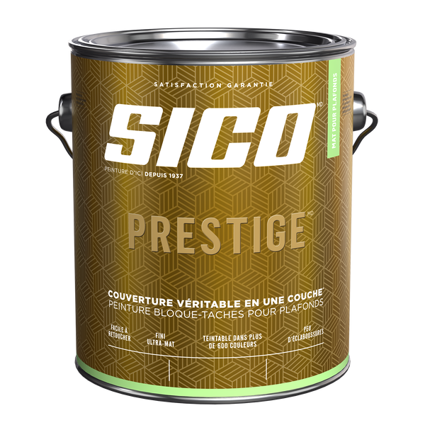 Étiquette pour SICOᴹᴰ PRESTIGE Peinture d’intérieur pour plafonds