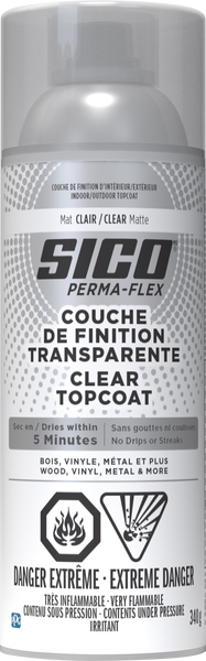 Étiquette pour SICOᴹᴰ PERMA-FLEX Couche de finition transparente d’Intérieur/d’Extérieur