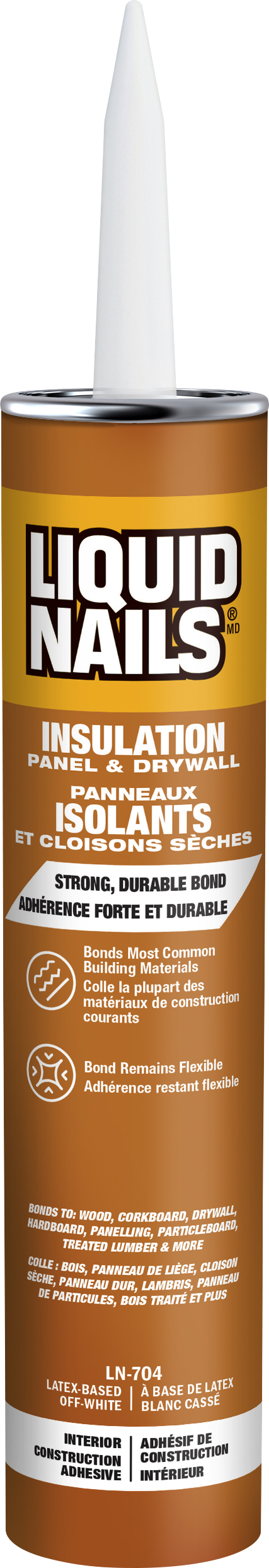 LIQUID NAILS® Insulation Panel & Drywall Interior Adhesive
