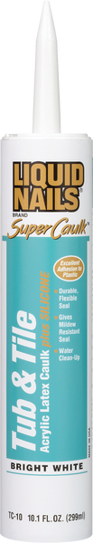Product image of LIQUID NAILS® SUPER CAULK™ Tub and Tile Interior Caulk