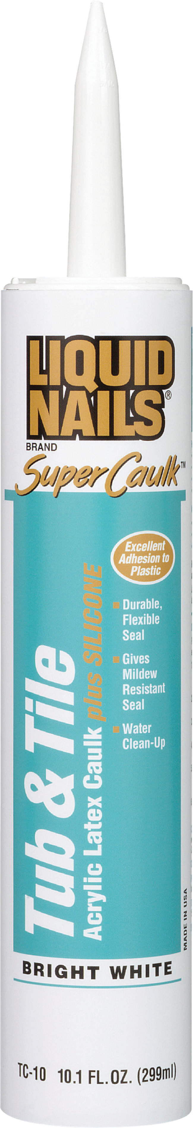 LIQUID NAILS® SUPER CAULK™ Tub and Tile Interior Caulk